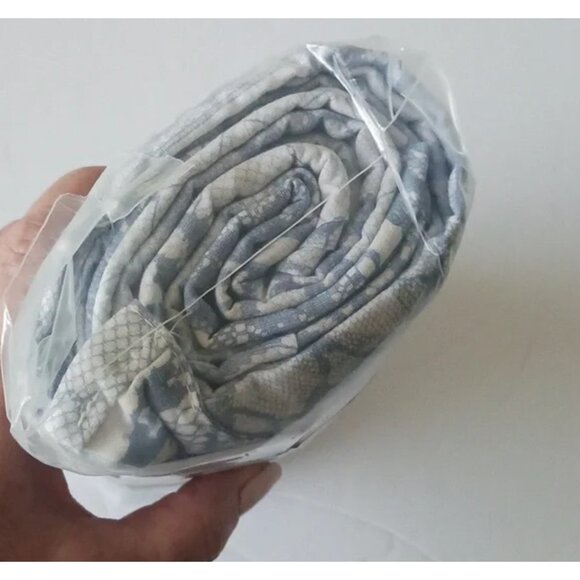 Urban Outfitters Torn Lacey Shower Curtain Blue Floral 72in  Urban Outfitters Torn Lacey Shower Curtain Blue Floral 72in x 72in